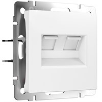 Розетка двойная Ethernet RJ-45 (белый матовый) W1181161 a062408