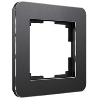Рамка из металла на 1 пост Platinum черный алюминий W0012608 a059211