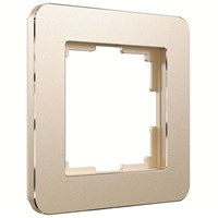 Рамка из металла на 1 пост Platinum шампань W0012611 a059210