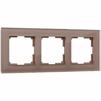 Рамка из стекла на 3 поста Favorit латте W0031142 a058820