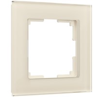 Рамка из стекла на 1 пост Favorit молочный W0011141 a058813