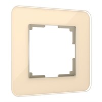 Рамка из стекла на 1 пост Elite айвори W0012443 a057882