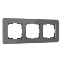 Рамка из стекла на 3 поста Elite графит W0032440 a057880