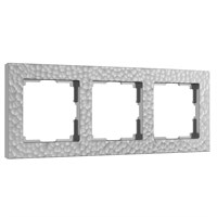 Рамка из поликарбоната на 3 поста Hammer серебряный W0032406 a052520