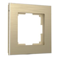 Рамка из металла на 1 пост Аluminium шампань алюминий W0011711 a052312