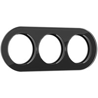 Рамка из стекла на 3 поста черный W0035108 a051633