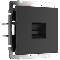 Розетка Ethernet RJ-45 (черный матовый) W1181008 a051606