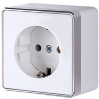 Розетка с заземлением Gallant белая W5071001 a051584