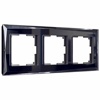 Рамка из стекла на 3 поста Diamant черный W0031208 a051446