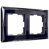 Рамка из стекла на 2 поста Diamant черный W0021208 a051442