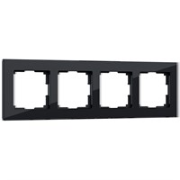 Рамка из стекла на 4 поста Favorit черный W0041108 a051436