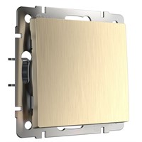 Выключатель одноклавишный проходной (шампань рифленый) W1112010 a051435