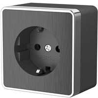 Розетка с заземлением Gallant графит рифленый W5071004 a051339