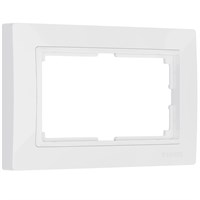 Рамка из поликарбоната для двойной розетки Snabb Basic белый W0082001 a051304