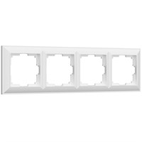 Рамка из пластика на 4 поста Fiore белый W0042201 a051035