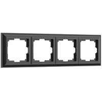 Рамка из пластика на 4 поста Fiore черный W0042208 a051027