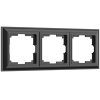 Рамка из поликарбоната на 3 поста Fiore черный W0032208 a051026