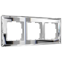 Рамка из стекла на 3 поста Diamant зеркальный W0031220 a051019
