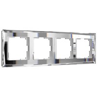 Рамка из стекла на 4 поста Diamant зеркальный W0041220 a051018