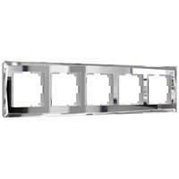 Рамка из стекла на 5 постов Diamant зеркальный W0051220 a051016