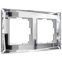 Рамка из стекла на 2 поста Diamant зеркальный W0021220 a051015