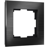Рамка из металла на 1 пост Аluminium черный алюминий W0011708 a050949