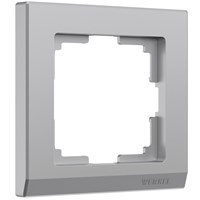 Рамка из пластика на 1 пост Stark серебряный W0011806 a050917