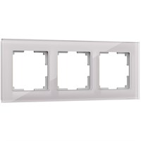 Рамка из стекла на 3 поста Favorit дымчатый W0031117 a050896