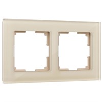 Рамка из стекла на 2 поста Favorit шампань W0021111 a050796
