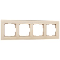 Рамка из стекла на 4 поста Favorit шампань W0041111 a050794