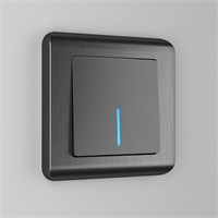 Выключатель одноклавишный с подсветкой (графит рифленый) W1110104 a050749