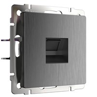 Розетка Ethernet RJ-45 (графит рифленый) W1181004 a050748