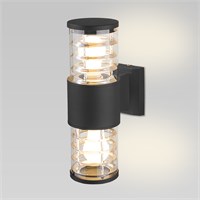 Настенный уличный светильник 1407 Techno черный IP54 1407 Techno черный a032609