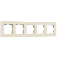 Рамка на 5 постов Slab (айвори софт) W0052962 a067787