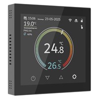 Умный сенсорный терморегулятор с LCD дисплеем (черный) W1851108 a071214