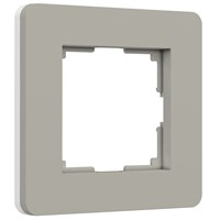 Рамка на 1 пост Split (дымчатый/белый, soft-touch) W0013067 a067259