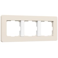 W0033066/ Рамка на 3 поста Split (айвори/белый, soft-touch) W0033066 a067256