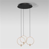 Подвесной светильник 50257/3 LED черный/ латунь a065629