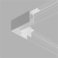 Коннектор угловой для накладного шинопровода белый Slim Magnetic 85090/11 a062195