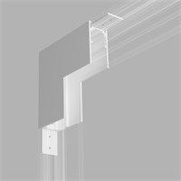 Коннектор угловой внутренний для накладного шинопровода белый Slim Magnetic 85091/11 a062191