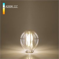 Филаментная светодиодная лампа G45 8 Вт 4200K E27 прозрачная BLE2772 a060527