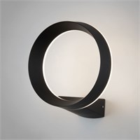 Уличный настенный светодиодный светильник Ring IP54 1710 TECHNO LED черный a054933
