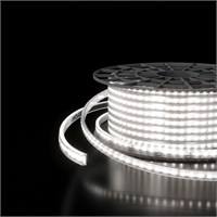 Светодиодная лента 220 В 14,4 вт/м 120 Led/м 2835 IP65, холодный белый 6500K, 50 м Лента светодиодная 220V 14,4W 120Led 2835 IP65 6500 холодный белый, 50 м a053640