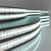 Светодиодная лента 24 В 24 Вт/м 240 Led/м 2835 IP20, холодный белый 6500K, 5 м Лента светодиодная 24V 24W 240Led 2835 IP20 холодный белый, 5м a052981