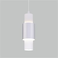 Подвесной светодиодный светильник 50204/1 LED белый/матовое серебро a051716