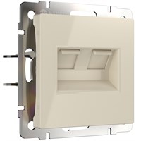 Розетка двойная Ethernet RJ-45 (слоновая кость) W1181103 a051489