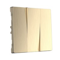 Набор клавиш для выключателя трехклавишного (шампань рифленый) W1139010 a051425