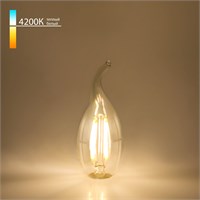 Филаментная светодиодная лампа &quot;Свеча на ветру&quot; C35 9W 4200K E14 (CW35 прозрачный) BLE1429 a050139