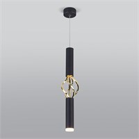 Подвесной светодиодный светильник 50191/1 LED черный/золото a049107