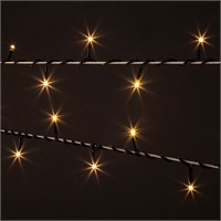Новогодняя гирлянда нить теплый белый 5м IP20 400-001 теплый белый a044094